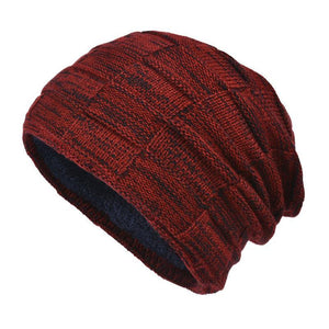 Men's Velvet Thickened Wool Knitted Hat