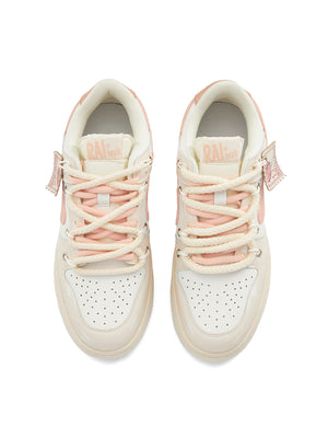 Versatile Rose Stamp Print Board Casual Shoes