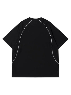 T-Shirt mit Retro-Buchstaben-Print