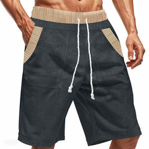 Men's Contrast Paneled Elasticated Shorts