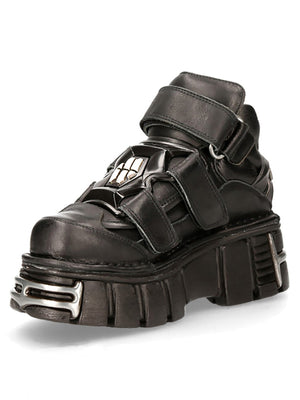 Ankle-Plateau-Stiefel im Punk-Stil