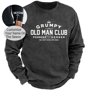 Grumpy Old Man Club BAUMWOLLE Sweatshirt-Personalisiert