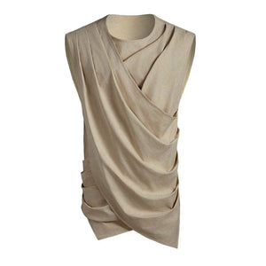 Lässiges Herren-Set aus Baumwollweste, Top und Shorts, zweiteilig