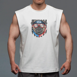FEUCHTIGKEITSABLEIBENDES TANKTOP AUS USA-BAUMWOLLE