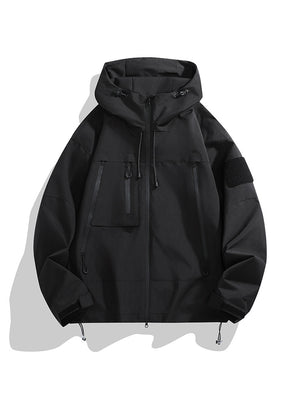 MEN'S HOODED WINDPROOF AND WATERPROOF OUTDOOR WORKWEAR JACKET