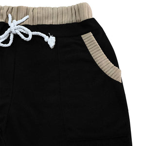 Men's Contrast Paneled Elasticated Shorts