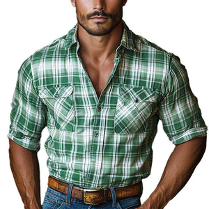 Men's Simple Casual Long-Sleeved Shirt