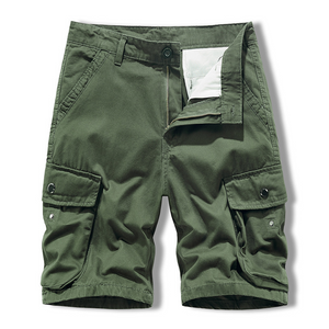 Herren Sommer All-Match Casual Pants Cropped Pants Multi-Pocket Cargo Shorts