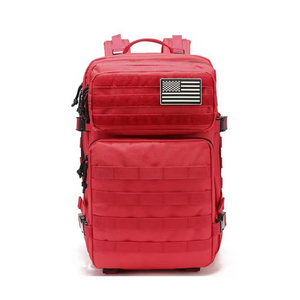 USA-Flaggendruck Outdoor 3P multifunktionaler 45L taktischer Rucksack mit großem Fassungsvermögen Tarnfeld wasserdichter Sport-Bergsteigerrucksack