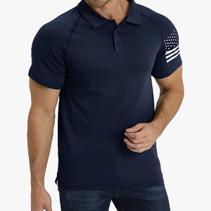 USA FLAG USA FLAG POLOSHIRT MIT RAGLAN-GRAFIK