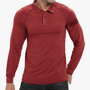 ESSENTIAL 1/4-KNOPF-RAGLAN-LANGARM-POLOSHIRT