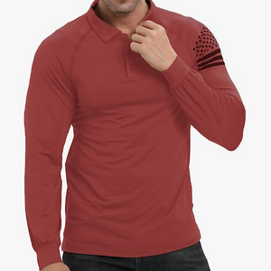 ESSENTIAL 1/4-KNOPF-RAGLAN-LANGARM-POLOSHIRT