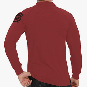 ESSENTIAL 1/4-KNOPF-RAGLAN-LANGARM-POLOSHIRT