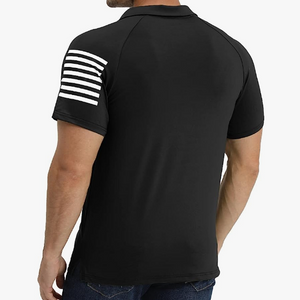 USA FLAG USA FLAG POLOSHIRT MIT RAGLAN-GRAFIK
