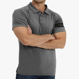 USA FLAG USA FLAG POLOSHIRT MIT RAGLAN-GRAFIK