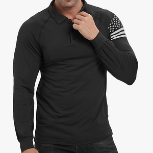 ESSENTIAL 1/4-KNOPF-RAGLAN-LANGARM-POLOSHIRT