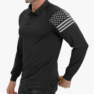 ESSENTIAL 1/4-KNOPF-RAGLAN-LANGARM-POLOSHIRT