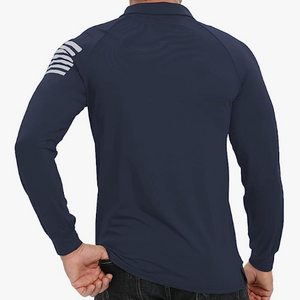 ESSENTIAL 1/4-KNOPF-RAGLAN-LANGARM-POLOSHIRT
