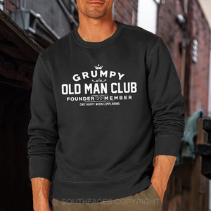 Grumpy Old Man Club BAUMWOLLE Sweatshirt-Personalisiert