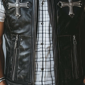 Men's Western Vintage Leather Fashion Vest