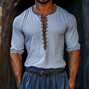 Men's Casual Round Neck Short Sleeve T-Shirt