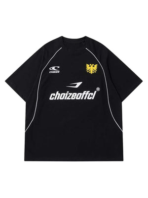 T-Shirt mit Retro-Buchstaben-Print