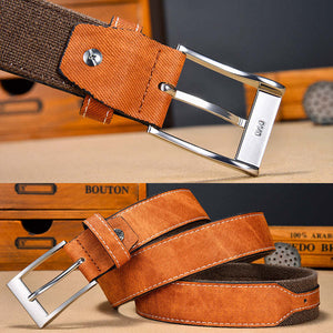 Vielseitiger Vintage-Patchwork-Gürtel aus Canvas für Herren