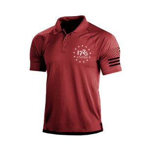 1776 RAGLAN-GRAFIKPOLOSHIRT