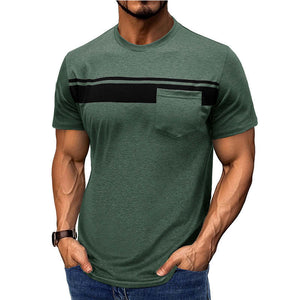 Men's Casual Printed Round Neck Short Sleeve T-Shirt