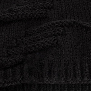 Warme Vintage-Strickmütze mit Plüschfutter für Herren