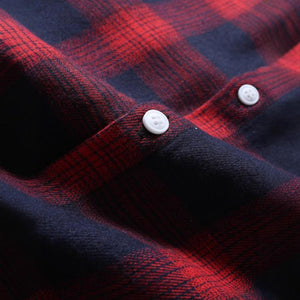 Men's Casual Plaid Long-Sleeved Shirt