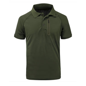 POLOSHIRT MIT DEKORATIVEM REISSVERSCHLUSS UND UMKLAPPE