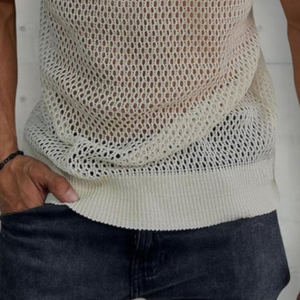 Men's Summer Casual Sexy Fashion Knitted Slim Tank Top