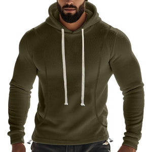 Men's Casual Outdoor Polar Fleece Long Sleeve Pullover Hoodie