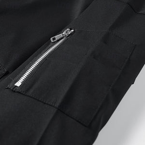 Herren Leichte Jacke Bomberjacke Freizeitjacke Alltag Urlaub Wasserdicht Tasche Frühling & Herbst Einfarbig Modisch Klassisch Revers Standard Schwarz Weiß Königsblau Lila Kaffee Jacke