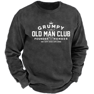 Grumpy Old Man Club BAUMWOLLE Sweatshirt-Personalisiert