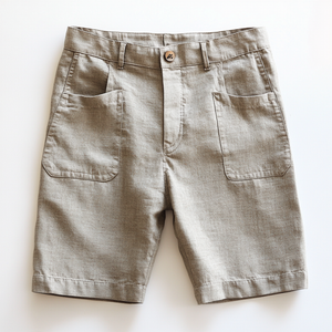 Lässige, bequeme, atmungsaktive Anzugshorts aus Leinenmischung für Herren