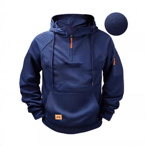 HOODIE-REISSVERSCHLUSS-HOODIE MIT MEHREREN TASCHEN FÜR SPORT UND FREIZEIT