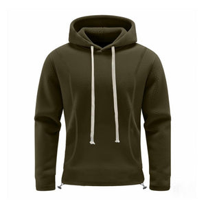 Men's Casual Outdoor Polar Fleece Long Sleeve Pullover Hoodie
