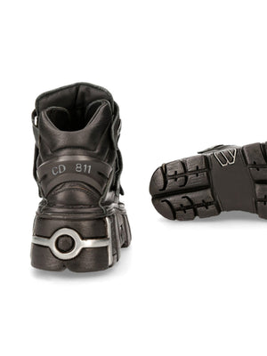 Ankle-Plateau-Stiefel im Punk-Stil