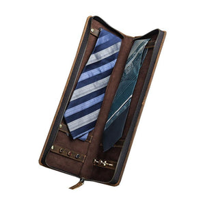 Men's Classic Vintage Portable Tie Storage Bag