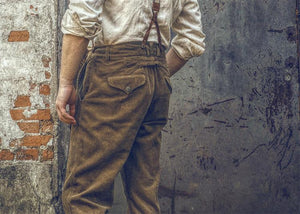 1920er 12oz Cord Farmer Arbeitshose Herren Hosenträgerhose Vintage Overalls 20er
