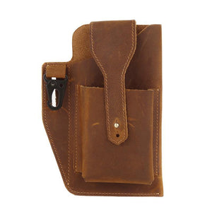 Herren Retro Casual Handy Leder Gürteltasche