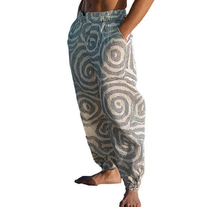 Men's Swirl Print Casual Pants