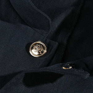 Herren Vintage Casual Solid Revers Button Jacke