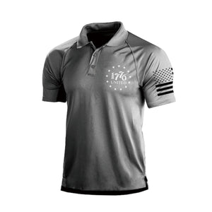 1776 RAGLAN-GRAFIKPOLOSHIRT