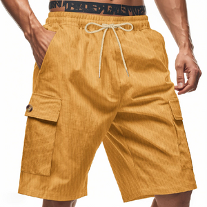 Men's Casual Striped Texture Casual Shorts