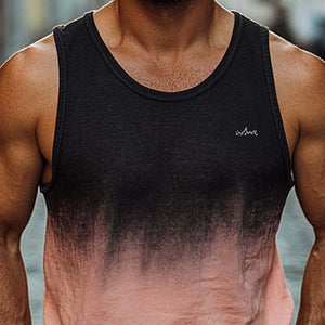 Men's Cool Gradient Contrast Printed Casual Tank Top
