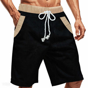 Men's Contrast Paneled Elasticated Shorts