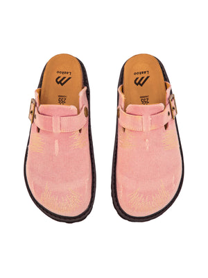 Vintage Denim Embroidered Birkenstocks